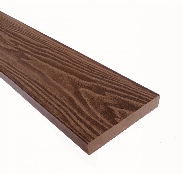 Террасная доска из ДПК Terrapol Смарт 3D Полнотелая без паза Орех Милано купить в Новосибирске