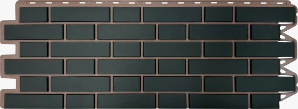 Фасадная панель Альта-Профиль, Кирпич Клинкерный, Графит купить в Новосибирске