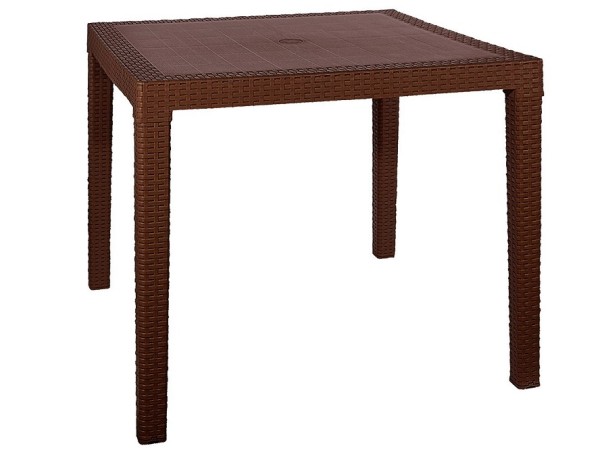 Стол квадратный FIJI Quatro Table Коричневый купить в Новосибирске