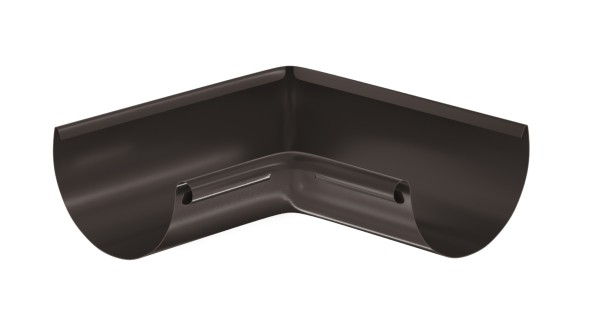 Водосток Aquasistem, система 125x90 - Угол желоба, внутренний 90° RR 32 Тёмно-Коричневый купить в Новосибирске
