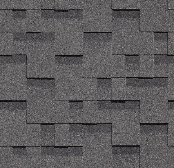 Гибкая черепица Docke, коллекция Тетрис – Серый купить в Новосибирске