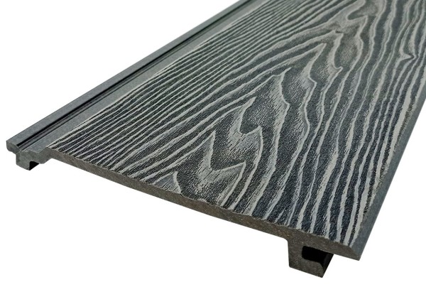 Сайдинг Darvolex 185x19x3000мм, 3D тиснение Серый купить в Новосибирске