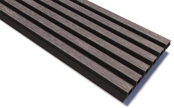 Реечные панели WOODVEX Lines Ultra Smoke gray купить в Новосибирске