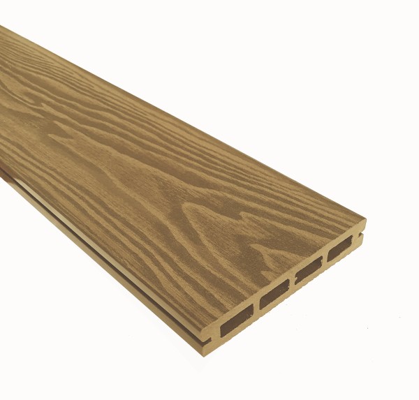 Террасная доска из ДПК Terrapol Смарт 3D Пустотелая с пазом Дуб Севилья купить в Новосибирске