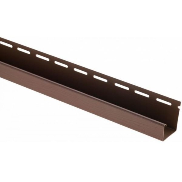 J-профиль Люкс Крашенный, T-15, ВН, Тёмный Орех купить в Новосибирске