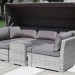 Диван-Трансформер AFINA плетеный из иск. ротанга AFM-320G Grey купить в Новосибирске