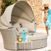 Диван-Трансформер AFINA плетеный из иск. ротанга AFM-325 Beige купить в Новосибирске