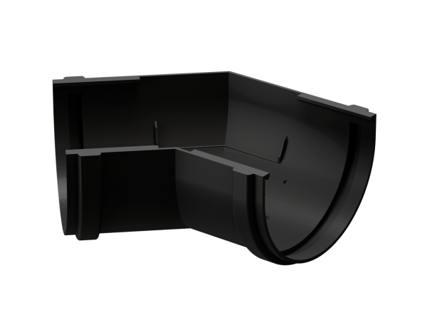 Угол желоба универсал 135˚ Docke Premium ПВХ - Карбон купить в Новосибирске