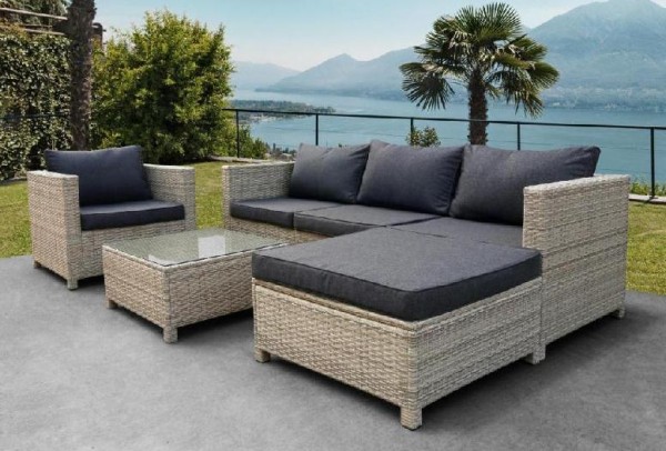 Комплект мебели AFINA плетеной из иск. ротанга YR821G Grey/Grey купить в Новосибирске
