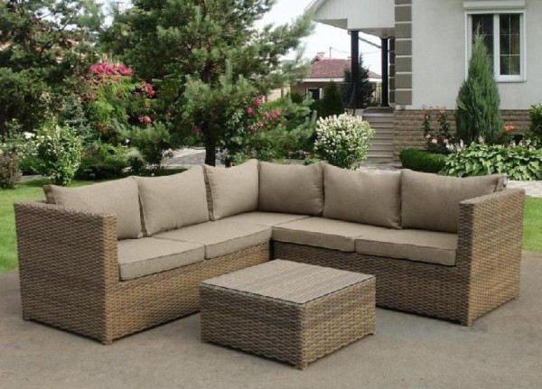 Комплект мебели AFINA плетеной из иск. ротанга YR825B Beige купить в Новосибирске