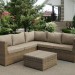 Комплект мебели AFINA плетеной из иск. ротанга YR825B Beige купить в Новосибирске
