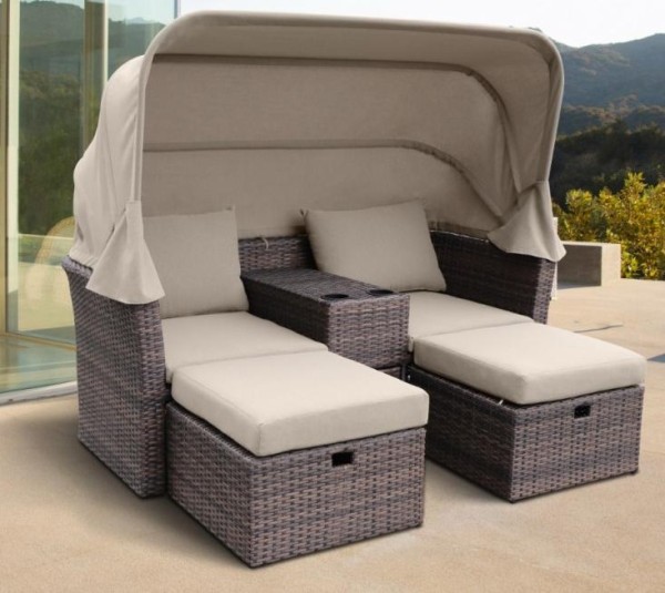 Комплект мебели AFINA плетеной из иск. ротанга AFM-330B Brown купить в Новосибирске
