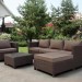 Комплект мебели AFINA плетеной из иск. ротанга YR821A Brown/Beige купить в Новосибирске
