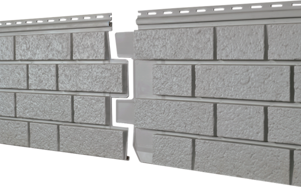 Фасадная панель Ю-пласт Стоун Хаус S-Lock Клинкер Нордик дым купить в Новосибирске