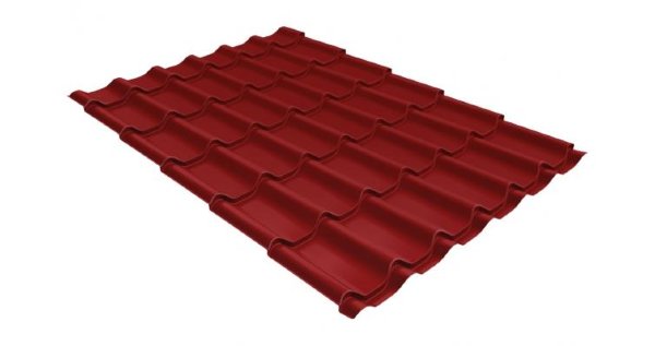 Металлочерепица классик 0,5 Satin RAL 3011 коричнево-красный купить в Новосибирске