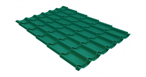 Металлочерепица классик 0,5 Satin RAL 5021 купить в Новосибирске