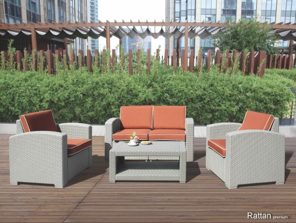 Уличные диваны и кресла коллекции Rattan Premium 4 купить в Новосибирске