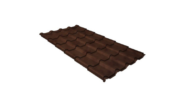 Металлочерепица камея 0,45 Safari Twincolor Brown купить в Новосибирске