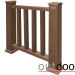 Ограждение из ДПК Outdoor Классик 3D STORM коричневый микс купить в Новосибирске