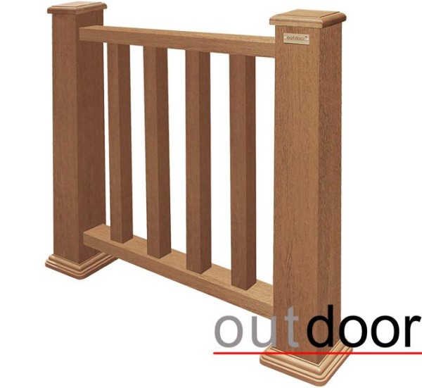 Ограждение из ДПК Outdoor Классик 3D STORM дуб купить в Новосибирске