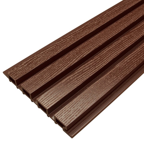 Фасадная доска из ДПК Faynag Wood Рейка Шоколад купить в Новосибирске
