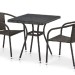 Комплект плетеной мебели AFINA из иск. ротанга T282BNT/Y137C-W53 Brown 2Pcs купить в Новосибирске