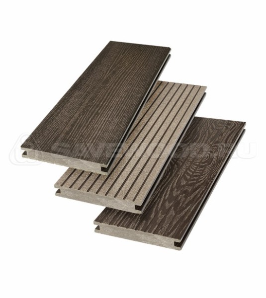 Террасная доска SW Fraxinus (R) полнотелая «SaveWood» Темно-коричневый купить в Новосибирске