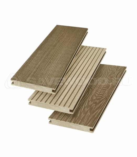 Террасная доска SW Fraxinus (R) полнотелая «SaveWood» Тик купить в Новосибирске