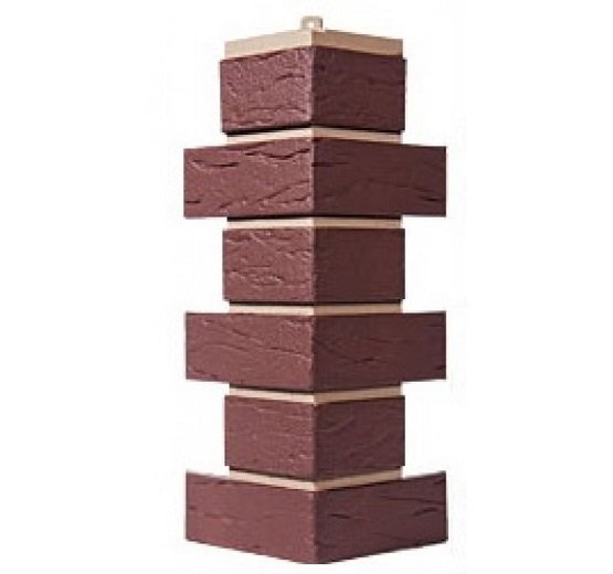 Угол T-Сайдинг-Кирпич Саман Коричневый купить в Новосибирске