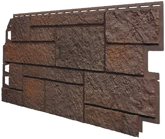 Фасадная панель VOX Sandstone (Сандстоун) темно коричневый купить в Новосибирске