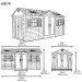 Сарай пластиковый LifeTime 15x8 DD купить в Новосибирске