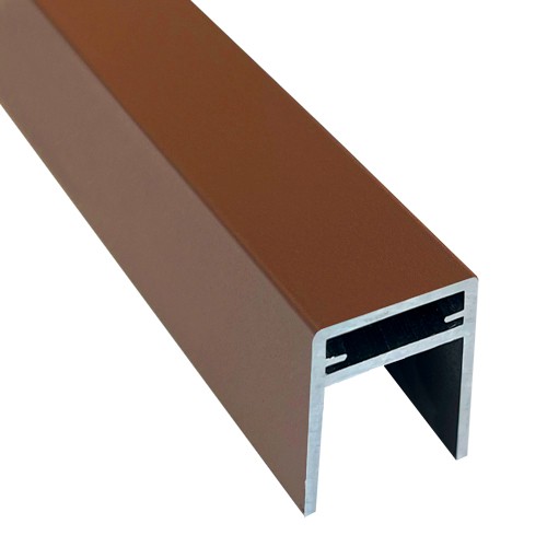 П-профиль Алюминиевый EasyDecking 35x25 Коричневый купить в Новосибирске