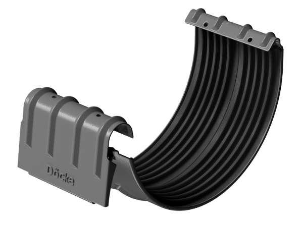 Соединитель желобов D125 Döcke STAL PREMIUM Графит, (RAL 7024) купить в Новосибирске