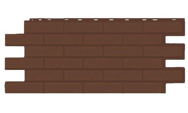 Фасадная панель T-Siding Кирпич Модерн Эко Браун купить в Новосибирске