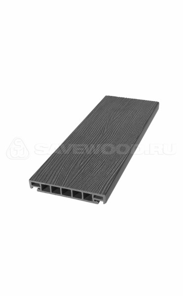 Террасная доска из ДПК SW Salix (S) (R) графит купить в Новосибирске