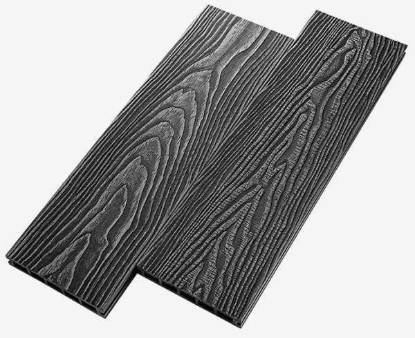 Террасная доска из ДПК RusDecking Unodeck Vintage - Графит купить в Новосибирске