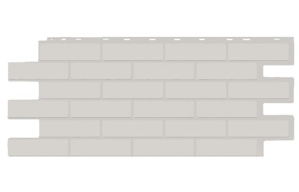 Фасадная панель T-Siding Кирпич Модерн Эко Уайт купить в Новосибирске