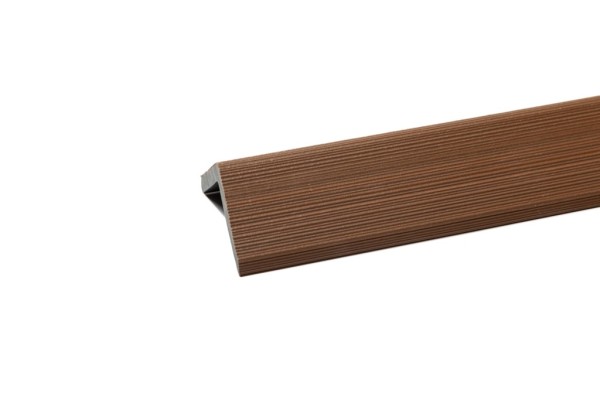 Уголок торцевой Ecodecking Скай коэкструзия 45х45х3000 Тик купить в Новосибирске