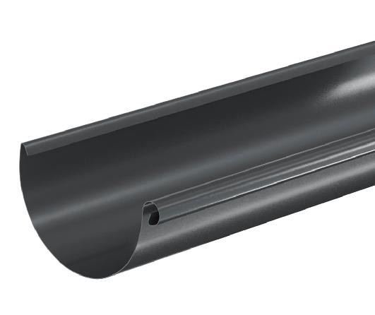 Водосток Aquasistem, система 125x90 - Водосточный желоб 3.00м RAL 7024 Тёмно-серый купить в Новосибирске